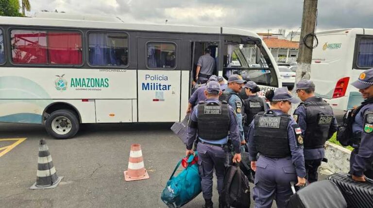 Polícia Militar do Amazonas envia reforço para festa de aniversário de Itacoatiara